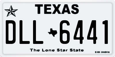 TX license plate DLL6441