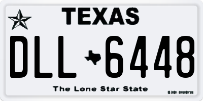 TX license plate DLL6448