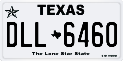 TX license plate DLL6460