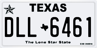 TX license plate DLL6461
