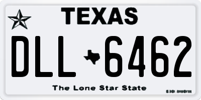 TX license plate DLL6462