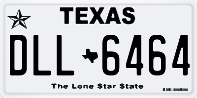 TX license plate DLL6464