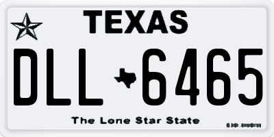 TX license plate DLL6465