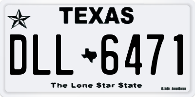 TX license plate DLL6471