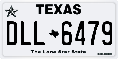 TX license plate DLL6479