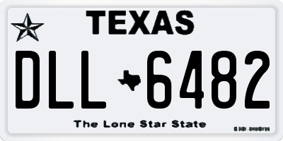 TX license plate DLL6482