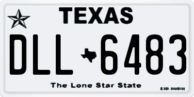 TX license plate DLL6483