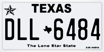 TX license plate DLL6484