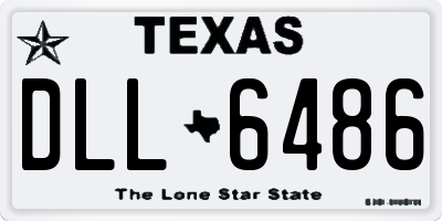 TX license plate DLL6486