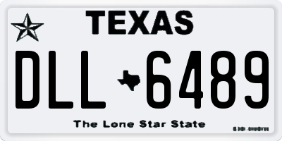 TX license plate DLL6489