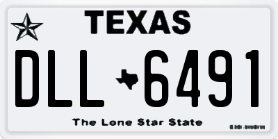 TX license plate DLL6491