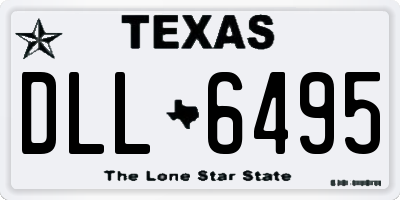 TX license plate DLL6495