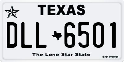 TX license plate DLL6501
