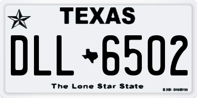 TX license plate DLL6502