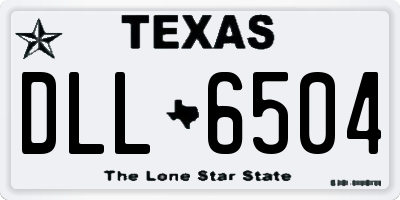 TX license plate DLL6504
