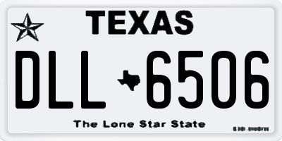 TX license plate DLL6506