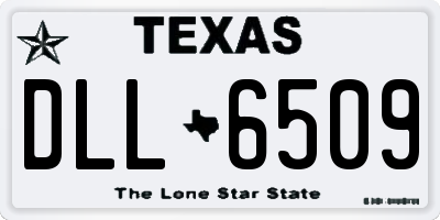 TX license plate DLL6509