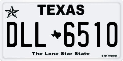 TX license plate DLL6510