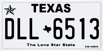 TX license plate DLL6513