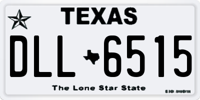 TX license plate DLL6515