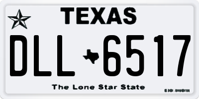 TX license plate DLL6517