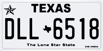 TX license plate DLL6518