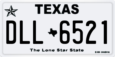 TX license plate DLL6521