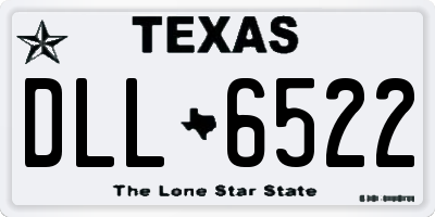 TX license plate DLL6522