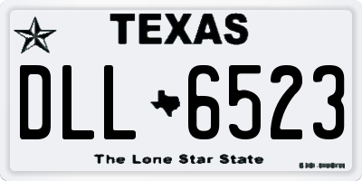 TX license plate DLL6523