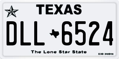 TX license plate DLL6524