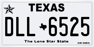 TX license plate DLL6525