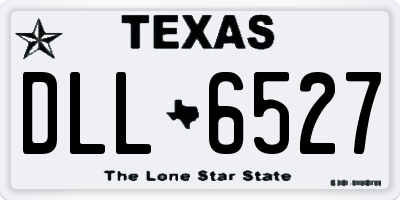 TX license plate DLL6527