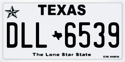 TX license plate DLL6539