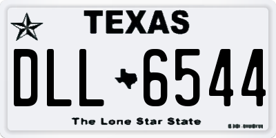 TX license plate DLL6544