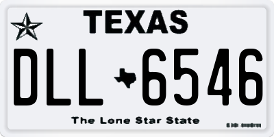 TX license plate DLL6546