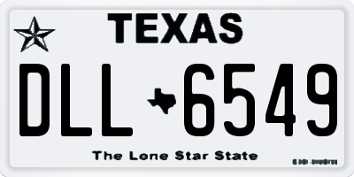 TX license plate DLL6549