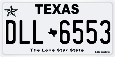 TX license plate DLL6553