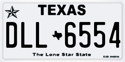 TX license plate DLL6554