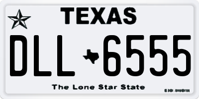 TX license plate DLL6555
