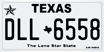 TX license plate DLL6558