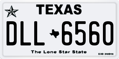 TX license plate DLL6560