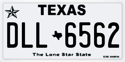 TX license plate DLL6562