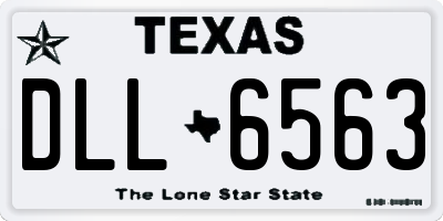 TX license plate DLL6563
