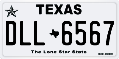 TX license plate DLL6567