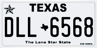 TX license plate DLL6568