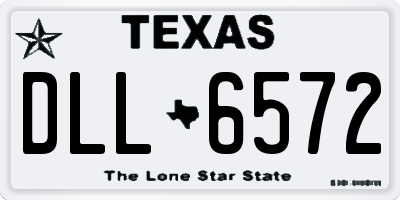 TX license plate DLL6572