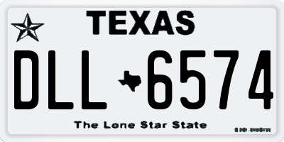 TX license plate DLL6574