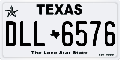 TX license plate DLL6576