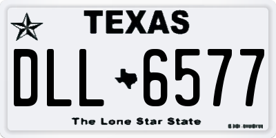 TX license plate DLL6577