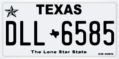 TX license plate DLL6585